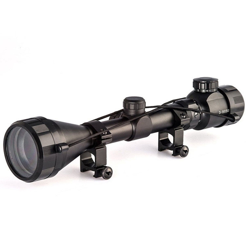 3-9x50 nt jahisihik, taktikaline rgb valgustusvõrk, sihik, õhupehme vintpüss