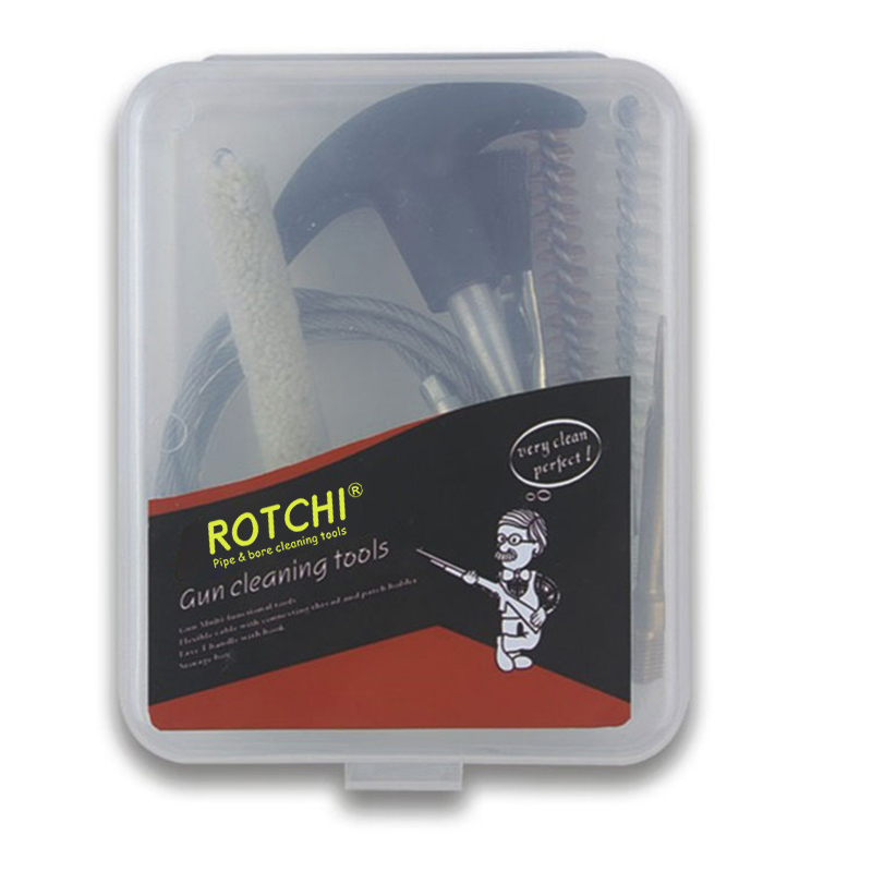 Mugav kasti püstolipuhastuskomplekt