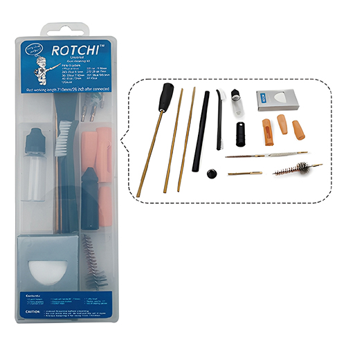 Püssikomplekt puuraugujuhi ja relvaõliga