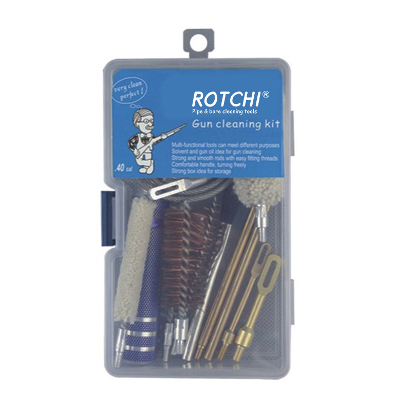 Universaalne relvade puhastuskomplekt plastkarpi pakitud