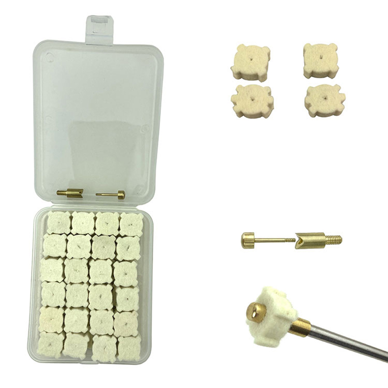 Villased tähed relvakambri puhastamiseks Opp plastikust korpuse pakk